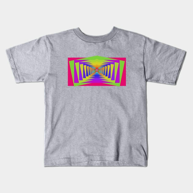 Spectral Fractal 1.2 Pattern Kids T-Shirt by Atomic Malibu